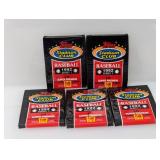 (5) Pack 1992 Topps Stadium Club Baseball Series 1