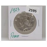1923 90% Silver Peace $1 Dollar
