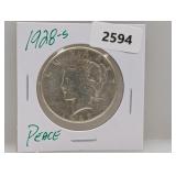 1928-S 90% Silver Peace $1 Dollar