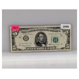 1963-A St Louis MO $5 Fed Reserve Note