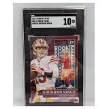 2022 Optic Brock Purdy RC Gridiron Kings SGC 10