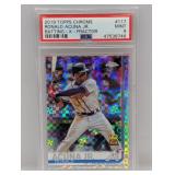 2019 Topps Chrome Xfractor Ronald Acuna PSA 9
