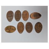 Vtg Lot Retired Disney Princesses Pressed Pennies