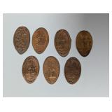 Vtg Retired Mixed Lot Disney Pressed Pennies