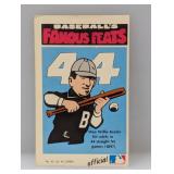 1972 Fleer (Famous Feats) #40 Keeler Last In Set