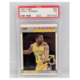 1987 Fleer Magic Johnson PSA 7 #56