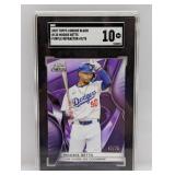 2025 Betts Topps Chrome Black Purple Ref /75 SGC10