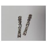 Vtg Elegant Mid Century Clip On Rhinestone