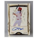 2022 Leaf Trinity Alec Burleson Auto Gold SP 13/50