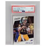 2018 Prestige Blue SP Josh Allen RC PSA 9