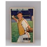 1951 Bowman #156 - Del Rice "St. Louis Cardinals"