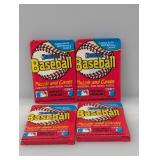 (4) Packs 1988 Donruss Baseball