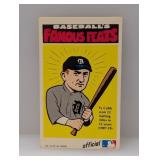 1972 Fleer (Famous Feats) #15 -Ty Cobb HOF