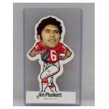 1972 NFLPA VINYL STICKER Jim Plunkett 2x NFL Champ