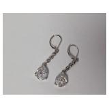 Elegant Teardrop CZ Drop Earrings