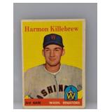1958 Topps Baseball Harman Killebrew HOF Crease