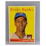 1958 Topps Ernie Banks #310 Chicago Cubsï¿½Hof Stain