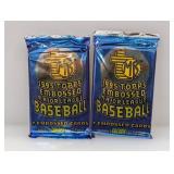 (2) Packs 1995 Topps Embossed Baseball