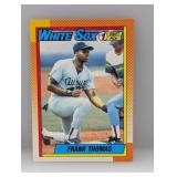 1990 Topps Baseball 414 Frank Thomas RC HOF Crease