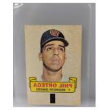 1966 Baseball Topps Rub-Off Phil Ortega