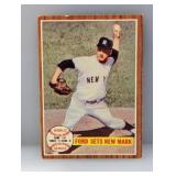 1962 Topps 1961 World Series Game #4 Whitey Ford