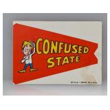 1967 Topps Comic Pennants Confused State