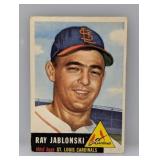 1953 Topps Baseball Ray Jablonski Cardinal Wrinkle