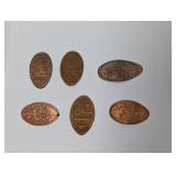 Vtg Retired Disney Park Exclusives Pressed Pennies