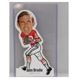 1972 Football NFLPA VINYL STICKERS John Brodie