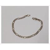 7" .925 Sterling Figaro Bracelet
