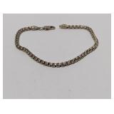 9" .925 Sterling Box Chain Bracelet