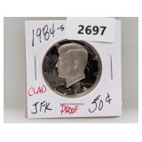 1984-S PF JFK Half $1 Dollar