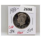 1985-S PF JFK Half $1 Dollar