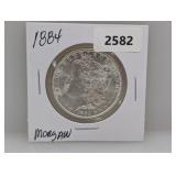 1884 90% Silv Morgan $1 Dollar