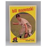 1959 Topps Baseball Bill Mazerowski HOF Pirates