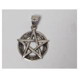 .925 Sterling Pentagram Pendant