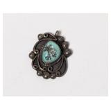 .925 Sterling Turquoise Pendant