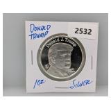 1oz .999 Silv Trump Round