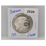 1oz .999 Silv Freedom Round