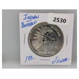1oz .999 Silv Indian/Buffalo Round
