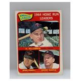 1965 Topps Baseball #3 HR Leaders A.L. Mantle HOF