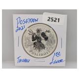 2021 1oz .999 Silv Poseidon Tuvalu