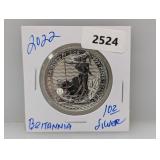 2022 1oz .999 Silv Britannia 2 Pounds