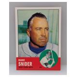 2011 Topps Original Back reprint 1963 Duke Snider