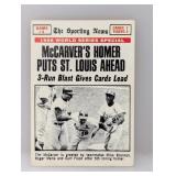 1969 Topps WS-Game #3 McCarver/Maris/Flood 164
