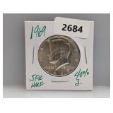 1969 40% Silv JFK Half $1 Dollar