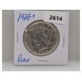 1928-S 90% Silv Peace $1 Dollar