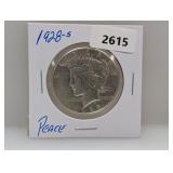 1928-S 90% Silv Peace $1 Dollar