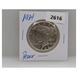 1934 90% Silv Peace $1 Dollar