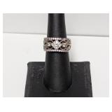 .925 Sterling BBJ Sterling Ring W CZs Size 7